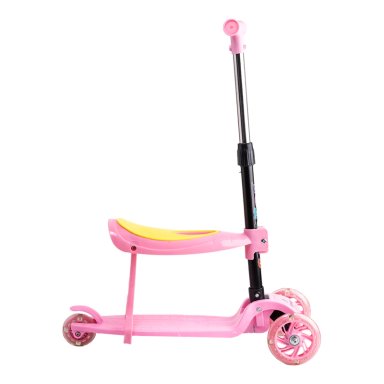 SCOOTER BEBESIT MONOPATÍN 2 EN 1 CON ASIENTO NIÑA PLEGABLE XT04 ROSA - 5