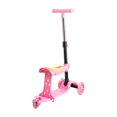 SCOOTER BEBESIT MONOPATÍN 2 EN 1 CON ASIENTO NIÑA PLEGABLE XT04 ROSA - 6