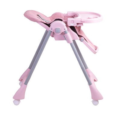 SILLA COMER BEBESIT BEBÉ RECLINABLE PLEGABLE EASY EAT ROSADO - 4