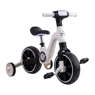 TRICICLO BEBESIT BICICLETA APRENDIZAJE PEDALES 2 EN 1 XT05 BLANCO - 1