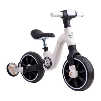 TRICICLO BEBESIT BICICLETA APRENDIZAJE PEDALES 2 EN 1 XT05 BLANCO - 8