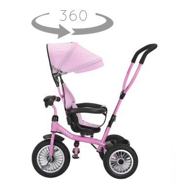 TTRICICLO PASEO INFANTIL 360 1326 LX ROSADO BEBESIT - 6