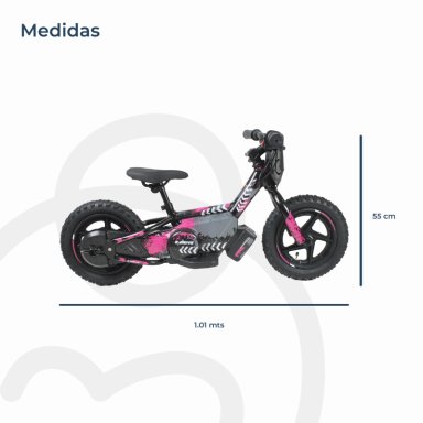 BICICLETA MOTO ELE CTRICA E-BIKE BERIDE ARO 12 ROSADA - 9