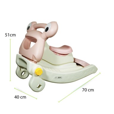 BALANCIN RESBALIN BEBESIT TOBOGAN 2EN1 ROSA - 9