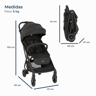 COCHE PASEO COMPACTO 3 EN 1 TOURIST SHALE JOIE - 9