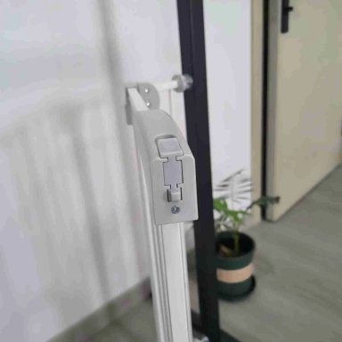 REJA SEGURIDAD BEBESIT BEBÉ PUERTA MASCOTA DOBLE SEGURO 75-82 CM BLANCO - 8