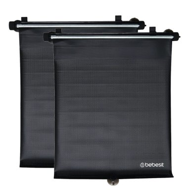 PROTECTOR UV X2 SOL AUTO PARASOL ROLLER BEBE DOBLE UNIVERSAL - 1