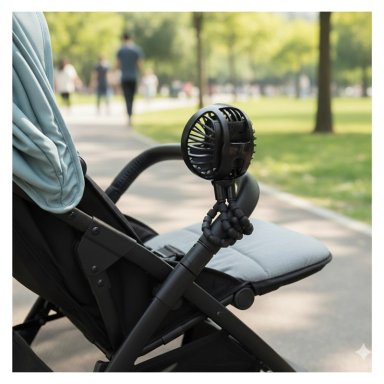 VENTILADOR BEBESIT 360 MULTIFUNCIONAL AUTO COCHE BEBÉ MONTABLE - 2