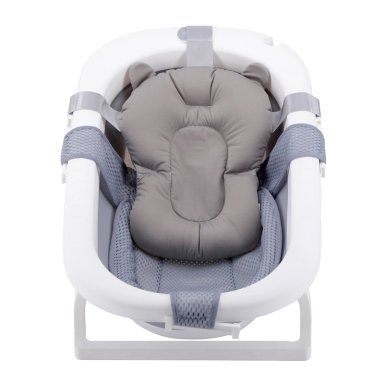 BAÑERA BEBESIT PLEGABLE BEBE COJIN ALMOHADA REDUCTOR GRIS - 3