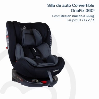 SILLA DE AUTO CONVERTIBLE 360 ONEFIX GREY - 5