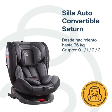 SILLA DE AUTO SATURN DARK GREY - 3