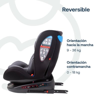 SILLA DE AUTO SATURN DARK GREY - 7
