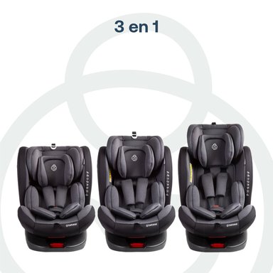 SILLA DE AUTO SATURN DARK GREY - 9
