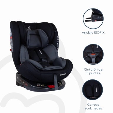 SILLA DE AUTO CONVERTIBLE ONEFIX GREY - 6
