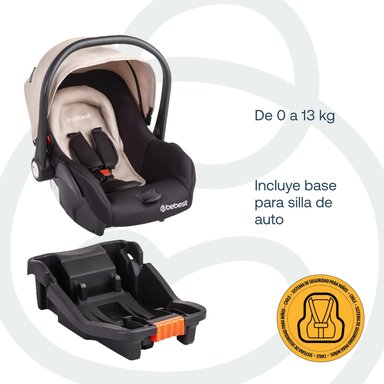 COCHE CUNA TRAVEL SYSTEM TAURUS BEIGE - 5