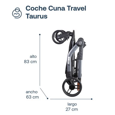 COCHE CUNA TRAVEL SYSTEM TAURUS BEIGE - 9
