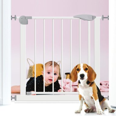 REJA DE SEGURIDAD BEBE MASCOTA DOBLE SEGURO 75 A 82 CM - 8