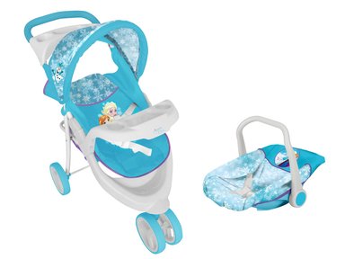 COCHE TRAVEL JOGGER DE JUGUETE PARA MUÑECA FROZEN DISNEY - 1