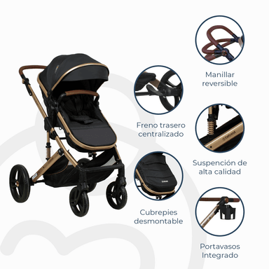 COCHE CUNA TRAVEL SYSTEM OFFROAD NEGRO - 7