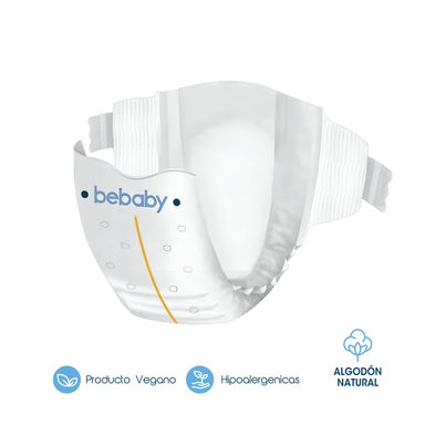 PAÑALES BEBABY PREMIUM BY BEBESIT G 72U HIPOALERGÉNICO - 6