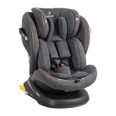 SILLA DE AUTO CONVERTIBLE ISOFIX SUPRA 360º PREMIUM GRIS - 1