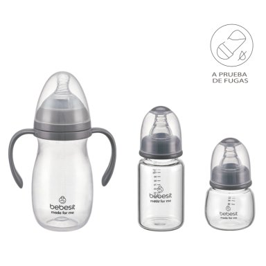 SET DE LACTANCIA 6 EN 1 MAMADERAS Y ACCESORIOS BEBESIT - 2