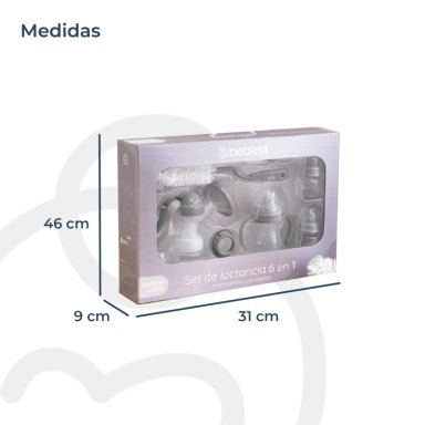 SET DE LACTANCIA 6 EN 1 MAMADERAS Y ACCESORIOS BEBESIT - 7