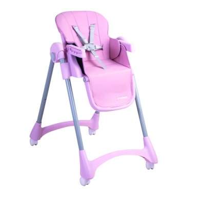 SILLA DE COMER BEBE RECLINABLE PLEGABLE EASY EAT ROSADA - 3