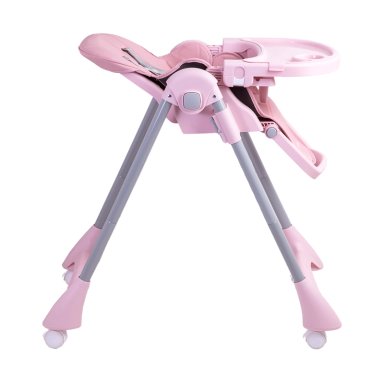 SILLA DE COMER BEBE RECLINABLE PLEGABLE EASY EAT ROSADA - 4