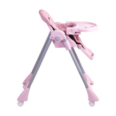 SILLA DE COMER BEBE RECLINABLE PLEGABLE EASY EAT ROSADA - 5