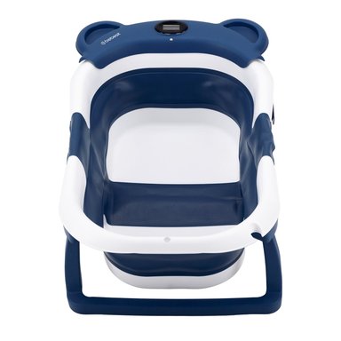 BAÑERA PLEGABLE SMART BEAR VIAJES BEBE AZUL CON TERMÓMETRO - 2