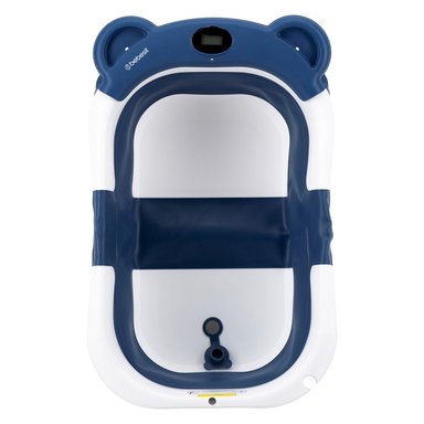 BAÑERA PLEGABLE SMART BEAR VIAJES BEBE AZUL CON TERMÓMETRO - 4