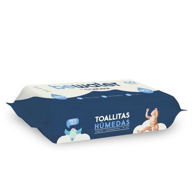 TOALLAS HÚMEDAS BEWATER BEBESIT - BOLSA 4X60 UNIDADES - 8