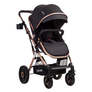 COCHE CUNA PASEO VOX GOLD NEGRO BEBESIT - 2