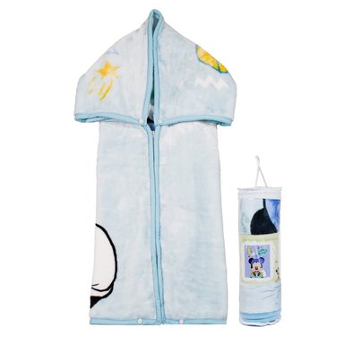 SACO CON BROCHE ULTRA SOFT MICKEY MUSIC 80X110CM CELESTE - 2