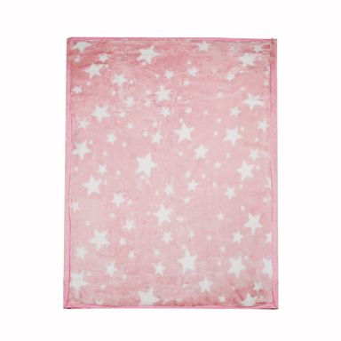 FRAZADA ULTRA SOFT ESTRELLA 80X110CM ROSADO BEBESIT - 6