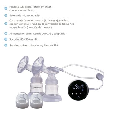 EXTRACTOR DE LECHE ELÉCTRICO DUO LX - 3