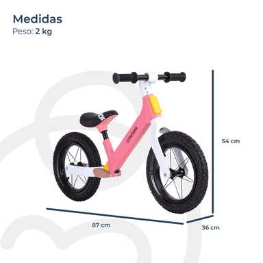 BICICLETA DE EQUILIBRIO APRENDIZAJE NEO ROSA BEBESIT - 6