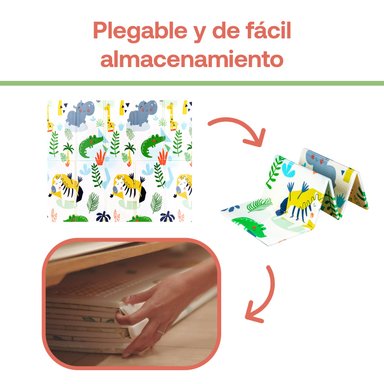 ALFOMBRA ANTIGOLPES PLEGABLE 180X120 AUTO Y JUNGLA BEBESIT - 5