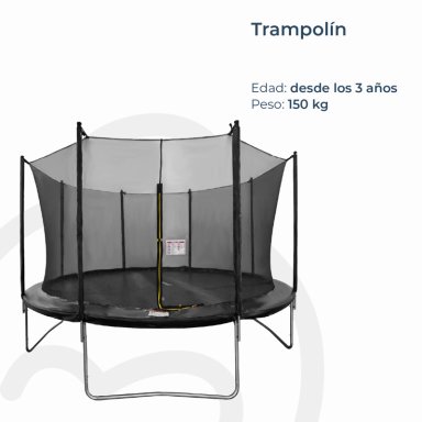 CAMA ELÁSTICA TRAMPOLÍN 4,27 MT + MALLA SEGURIDAD - 3