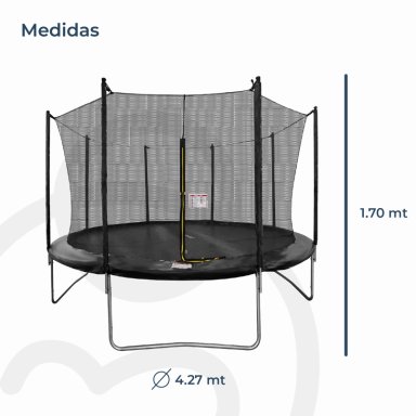 CAMA ELÁSTICA TRAMPOLÍN 4,27 MT + MALLA SEGURIDAD - 5