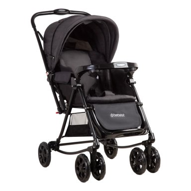 COCHE CUNA BALANCIN SX EN COLOR NEGRO MELANGE BEBESIT - 1