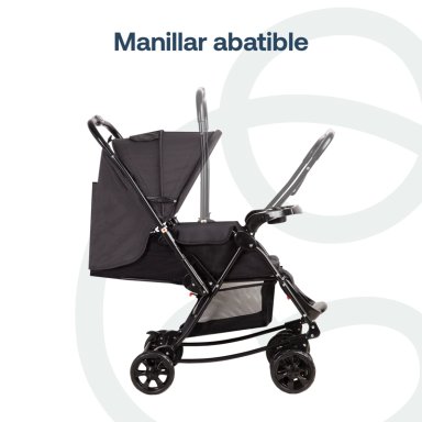 COCHE CUNA BALANCIN SX EN COLOR NEGRO MELANGE BEBESIT - 5