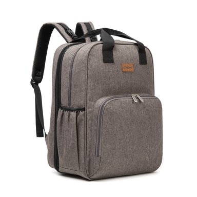 MOCHILA MATERNAL 3EN1 PAÑALERA CUNA Y MUDADOR GRIS BEBESIT - 7