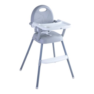 SILLA DE COMER PLEGABLE PORTATIL BEBE NIÑO FOLD GRIS - 1