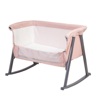 CUNA MOISE S BALANCIN CON MOSQUITERO ROSADO BEBESIT - 4