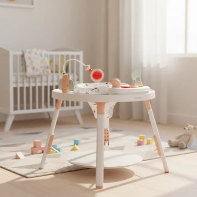 CENTRO DE ACTIVIDAD 2 EN 1 SMART & BOUNCE ROSA CORAL BEBESIT - 2