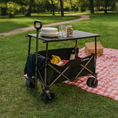 CARRO DE ARRASTRE 3 EN 1 OUTDOOR NEGRO - 4