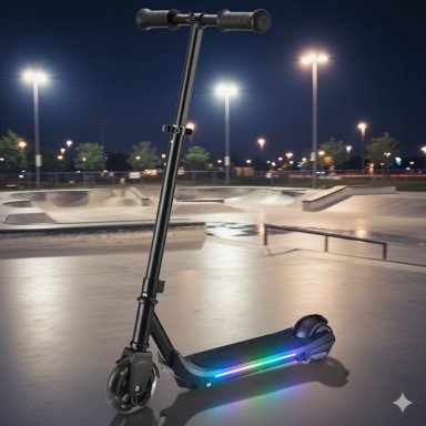 MONOPATIN ELECTRICO PLEGABLE E-SCOOTER 60W 24V2000MAH NEGRO - 2
