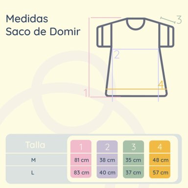 SACO DE DORMIR PARA BEBE  DISEÑO DE ANIMALES – TALLA M 81 CM - 4